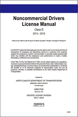 North Dakota Noncommercial Driver License Manual Class D